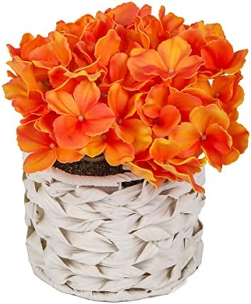 National Tree Company Artificial Hydrangea Bouquet with Basket