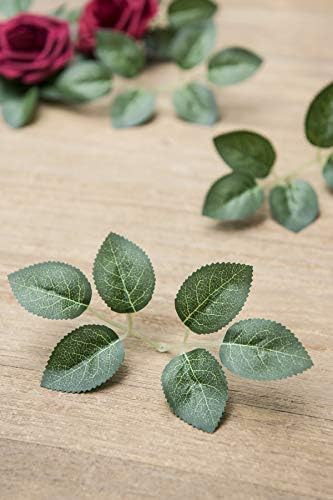 Lings Moment Artificial Rose Leaves Bulk Decor 35Pcs