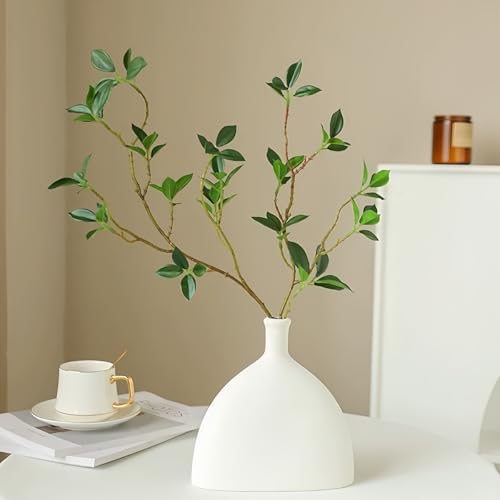 3PCS Artificial Ficus Plant Branches 433 Inch Vase Decor