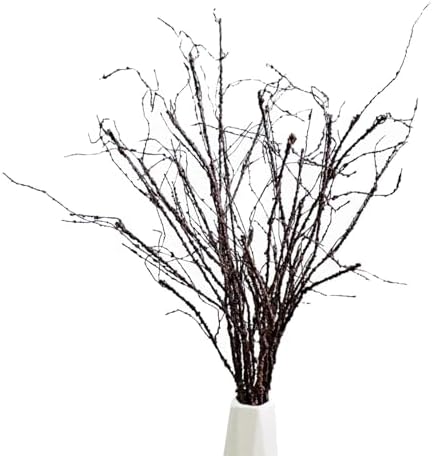 Eiyye 10PCS Curly Willow Branches Artificial Decor