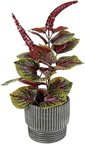 Flair Flower Artificial Dwarf Pepper Plant with Planter