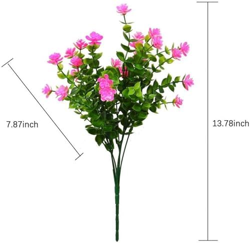 Bincy 12 Bundles Artificial Flowers Set