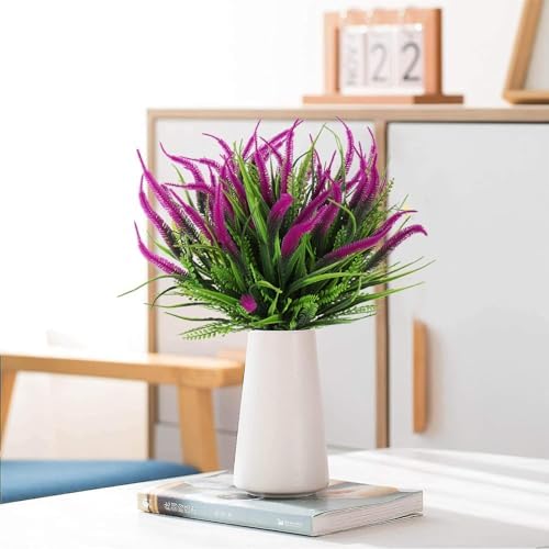 RECUTMS Artificial Ferns Plants for Wall Garden Room Wedding