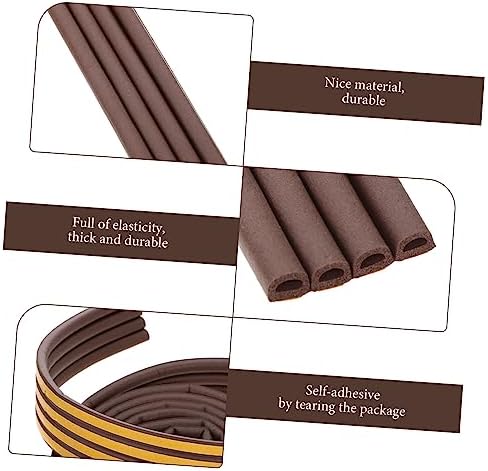 NUOBESTY Twin Door Sweeps Self Adhesive Weather Stripping