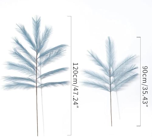 Artificial Pampas Grass Decor 3 Pcs Light Purple 90cm