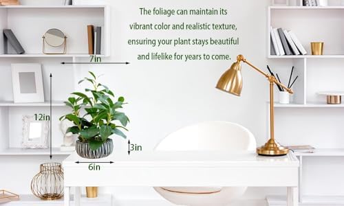 12 Inch Fake Ficus Plant Indoor Artificial Greenery