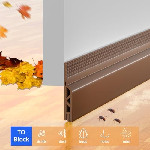 Under Door Draft Stopper with Noise Muffling