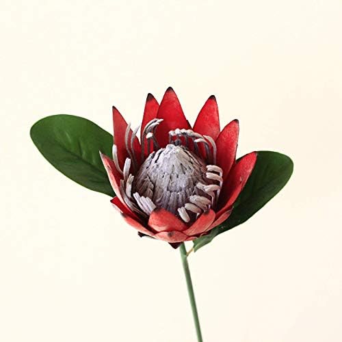 Tinsow Artificial Protea Cynaroides Red 3 Pieces