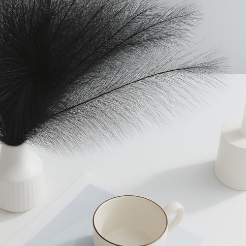 U-LIAN 36PCS Black Artificial Pampas Grass 17 Inch Decor
