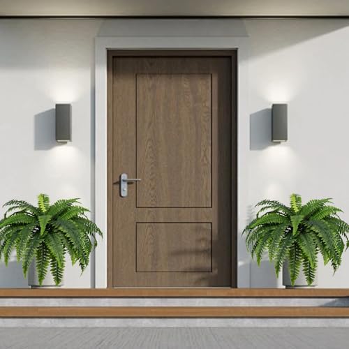 MDAL Large Artificial Boston Fern Bush Set of 2 48 Inch