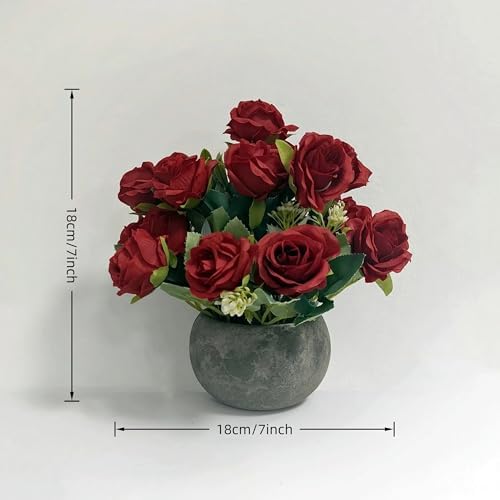 NOMITY Artificial Flower Mini Potted Plant Set