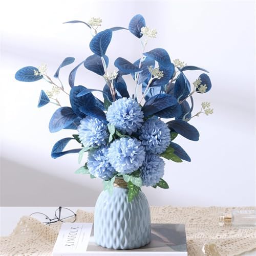 Artificial Flowers Silk White Bridal Wedding Anemone Bouquet Home Decor