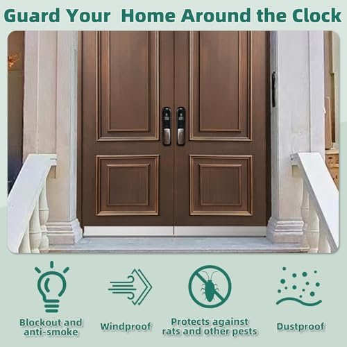 Vannesse Door Draft Stopper with Brush 2 Pack