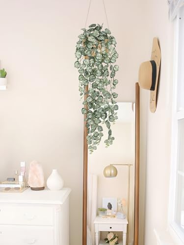 Briful 3 Pack Faux Hanging String of Hearts Plant