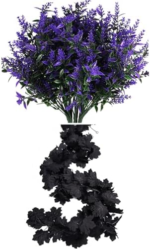 RECUTMS 8 Bundle Artificial Fall Flowers Garland