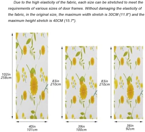 Susiyo Cute Halloween Door Cover with Stretch Fabric 32x79 in
