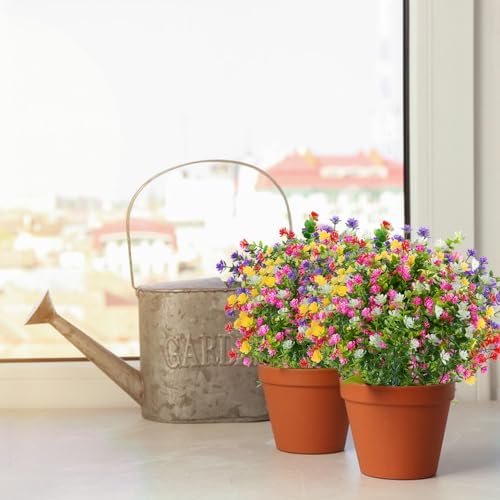 24PCS Artificial Eucalyptus Plants UV Resistant for Wedding Decor