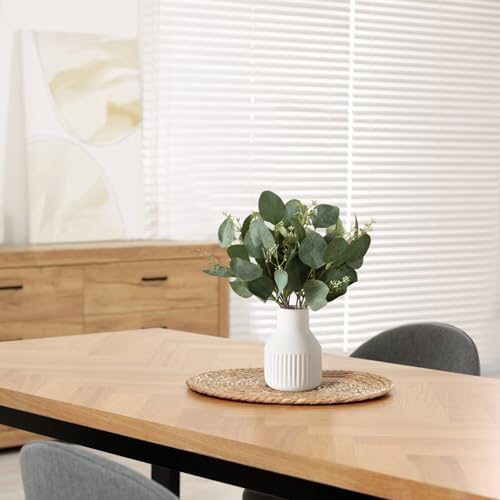 Dahey Artificial Eucalyptus Plants in Ceramic Vase Centerpiece Decor