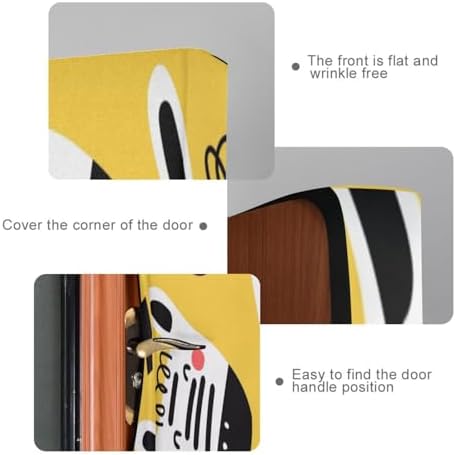 Susiyo Cartoon Zebras Halloween Door Cover 32x79in