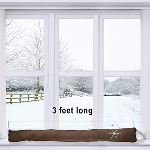 Simply Genius Cold Weather Draft Stopper 36 Inch Brown