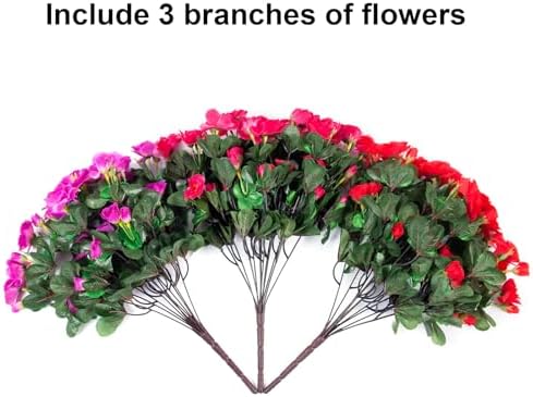 Ivydale Artificial Camellia Flowers 3 Bundles UV Resistant
