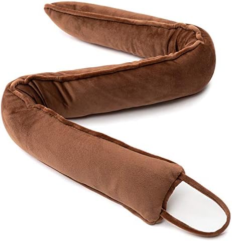 DreamQuil Under Door Snake Draft Stopper 36 Inch Brown