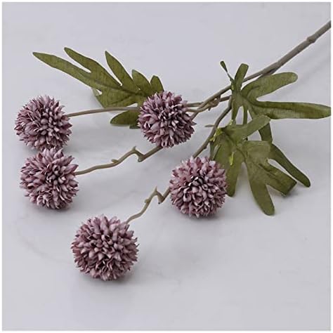 GaRcan Dandelion Flower Ball Silk Artificial Flowers with Pot