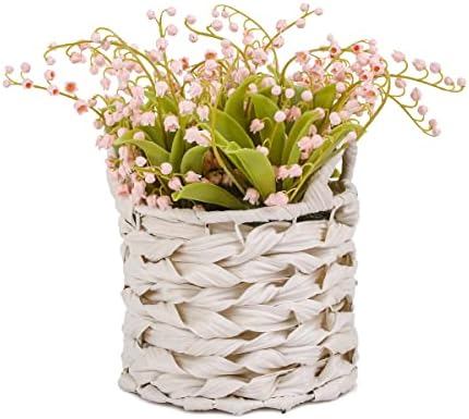National Tree Company Artificial Lily of the Valley Bouquet with Basket