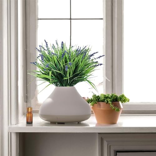 Toprooms Artificial Plants Outdoor 12 Bundles Purple