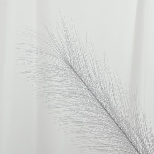 U-LIAN 36PCS Grey Faux Pampas Grass for Decor