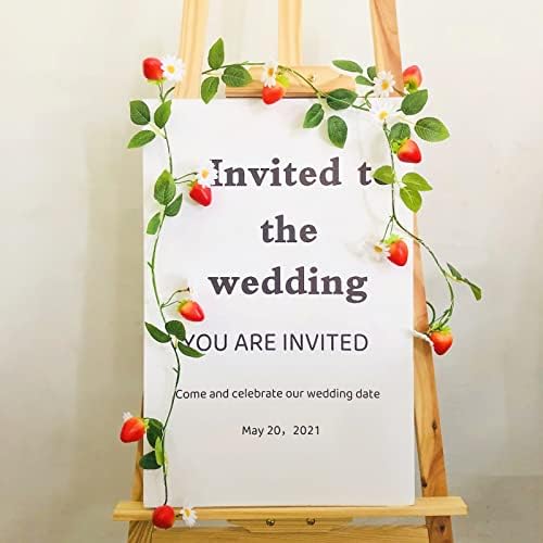 Artificial Strawberry Flower Vine Garland Wedding Decor