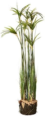 Nearly Natural Papyrus Plant with Faux Soil
