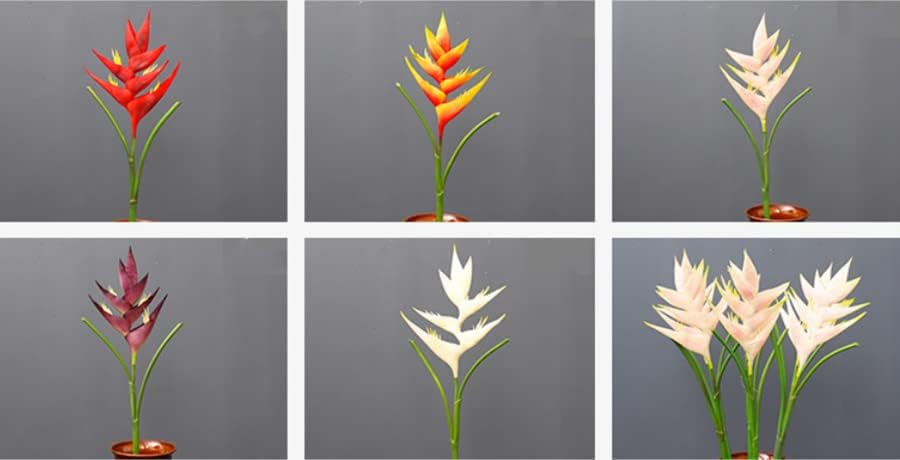 34 Inch Large Red Bird of Paradise Artificial Flower Stem