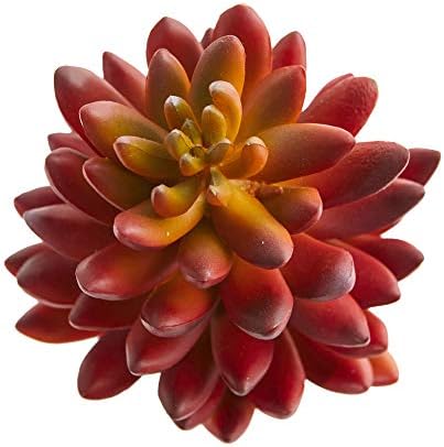 Nearly Natural 75-Inch Succulent Artificial Plants Set of 6 Orange