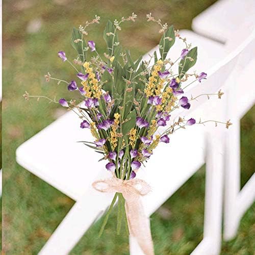 4Pcs Artificial Flowers Spring Decor Indoor Faux Plants