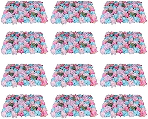 DYRABREST 12Pcs Flowers Wall Panel 3D Decor