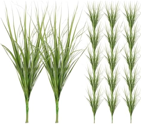 20Pcs Artificial Grass Fake Grass Artificial Shrub Plants 1