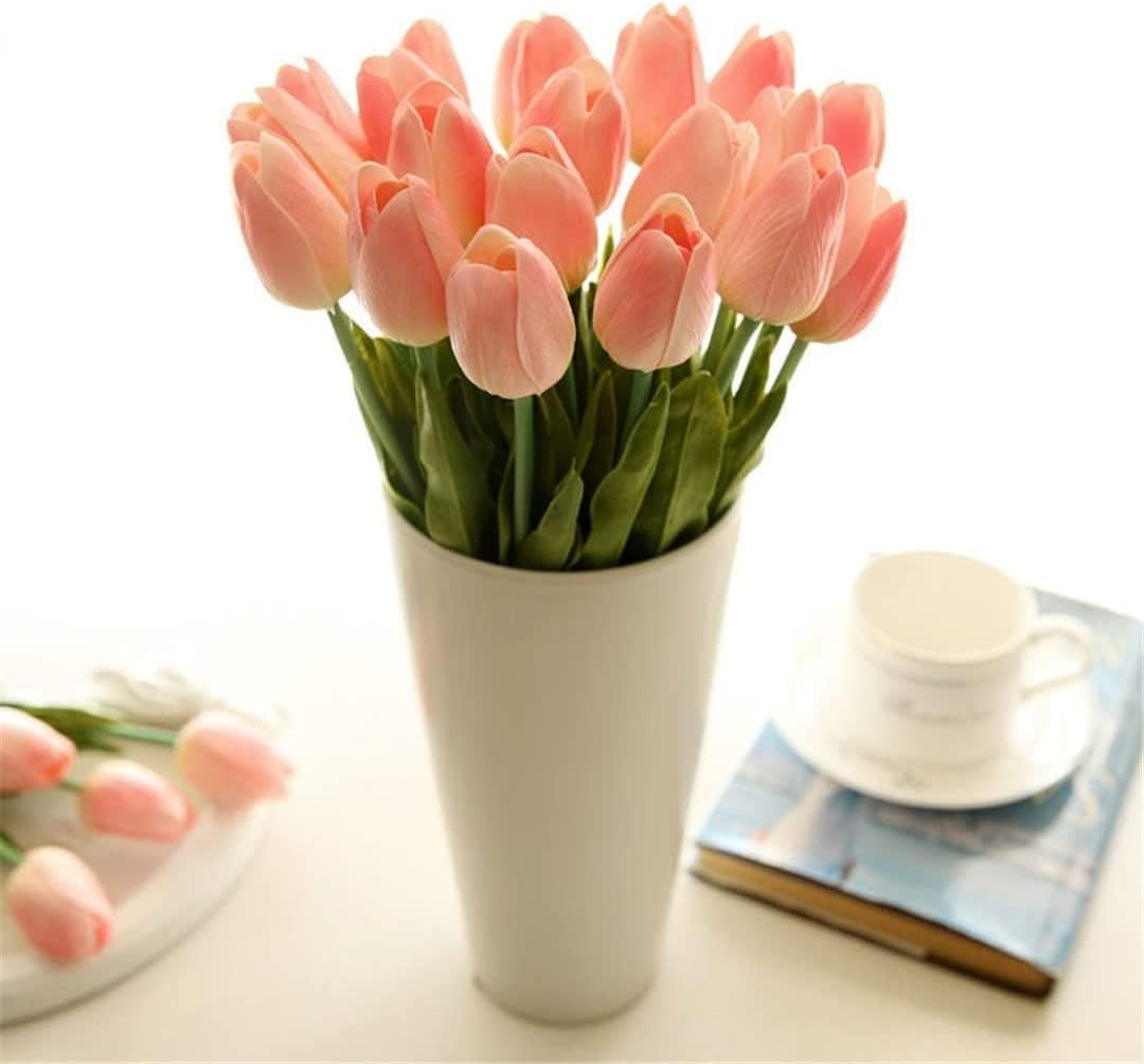 5Pcs Artificial Tulip Flowers for Spring Wedding Decor