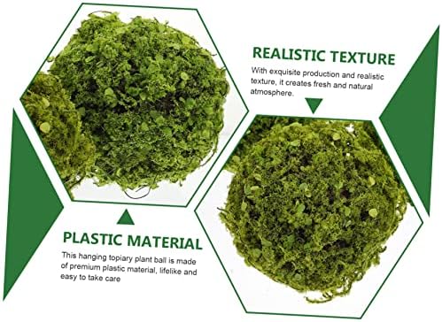 ERINGOGO Artificial Plant Balls 3pcs Hanging Topiary Decor