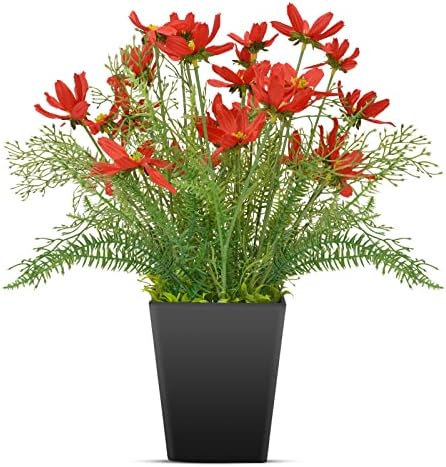 Luxsego Silk Artificial Flowers Coreopsis Faux Plants 167 In Red