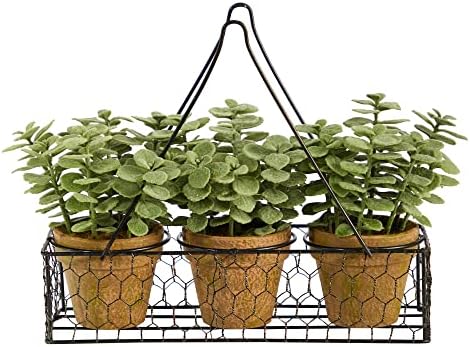 Nearly Natural 7 Inch Mini Jade Artificial Plant Set