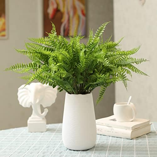 Grand Verde Boston Ferns Artificial Plants 10pcs Dark Green