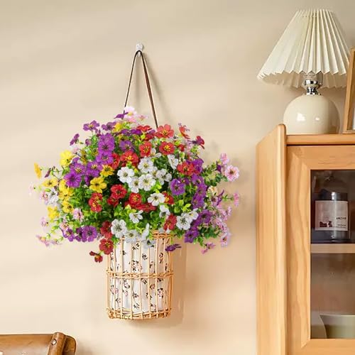 XONOR Artificial Eucalyptus Flowers for Outdoor Decor