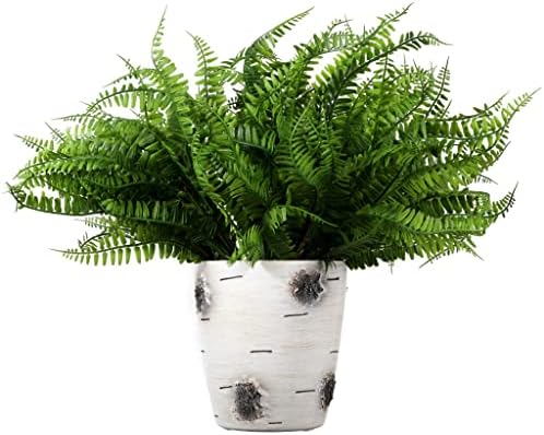 Grand Verde Boston Ferns Artificial Plants 10pcs Dark Green