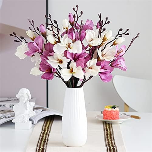 GaRcan Artificial Flowers Magnolia Silk Flower Bouquet 20 Heads