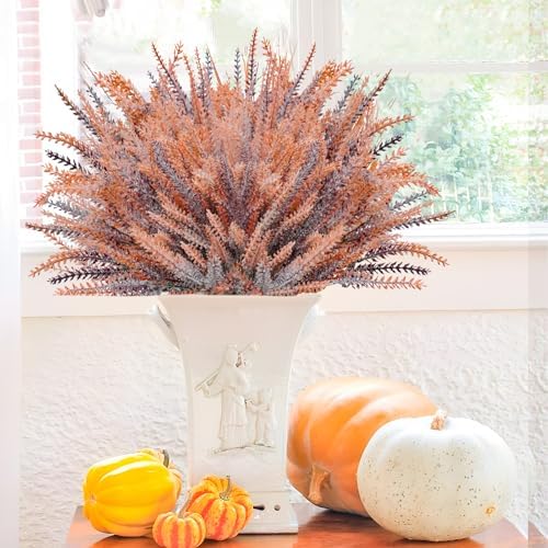 Agusbagli 72 Bundle Artificial Fall Flowers Outdoor Decor