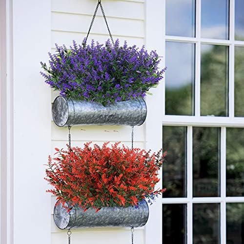 ArtBloom 8 Bundle Artificial Lavender Flowers UV Resistant