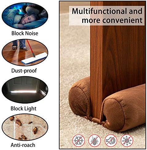 Tormays Door Draft Stopper Double Sided Adjustable Velvet Seal