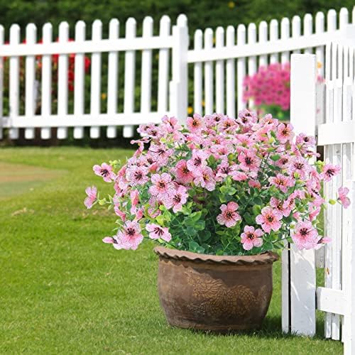 XEOLIAN 12 Bundles UV Resistant Artificial Eucalyptus Flowers