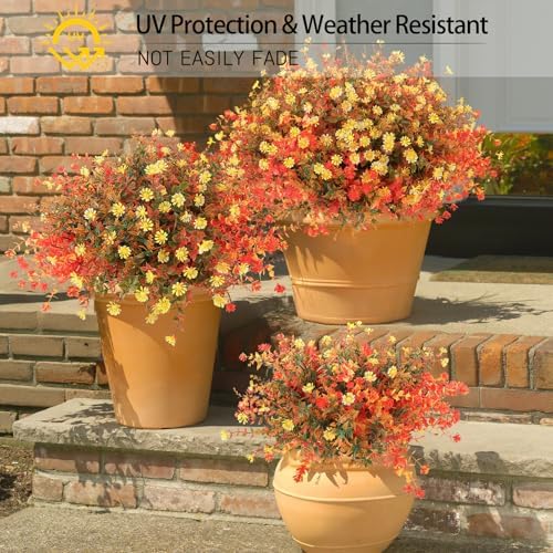 MACTING Fall Artificial Flowers for Outdoor Decor